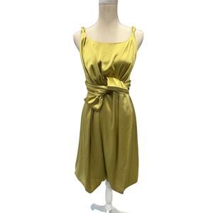 NWT! "ISSUE" Lime Green Silk Dress, Size 8, Fairy, Sexy,Small Snag,Spot See PIcs